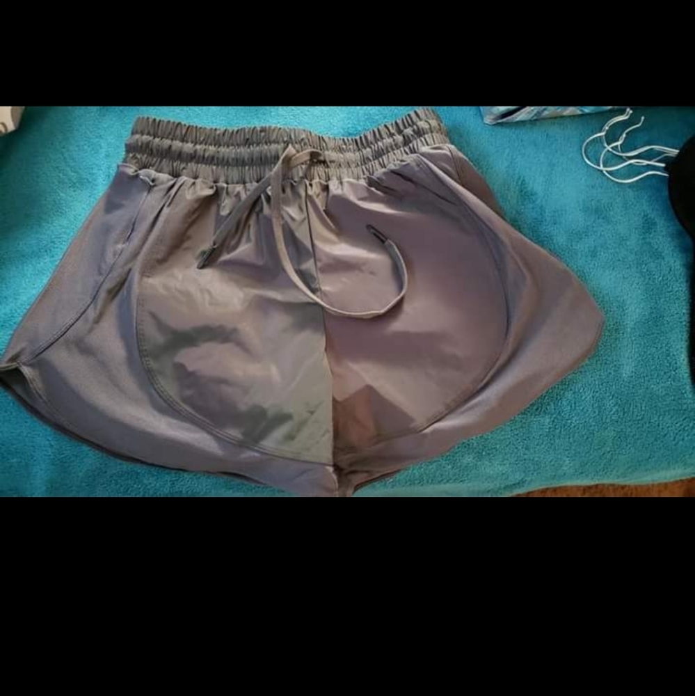 Curves n combatboots reflective shorts